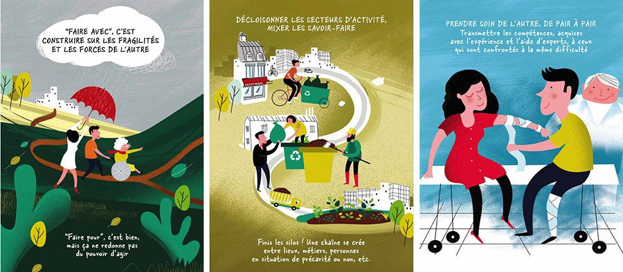 Exemples de pratiques illustrées dans le n° 5 de Visions soldaires pour demain