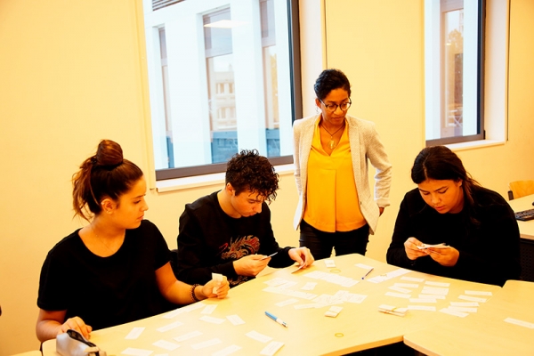  l’un des ateliers de coaching, en présence d’un enseignant.